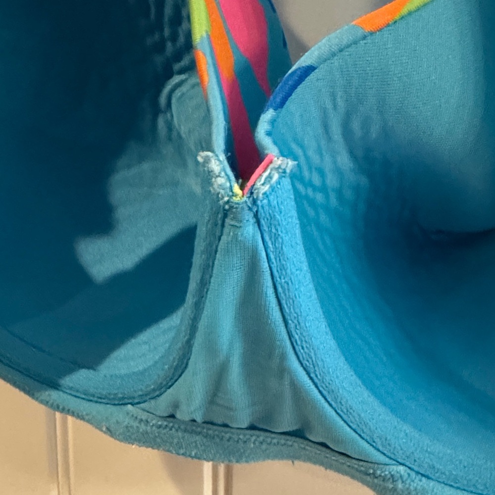 Cacique Turquoise Floral Lingerie - Picture 4 of 5